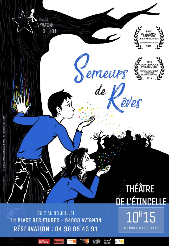 Affiche Semeurs de Rêves – Festival Avignon OFF 2022 – Cie Les Vagabonds des Etoiles