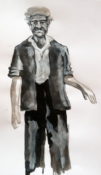 Croquis du Vieux Joseph, par Alma Roccella