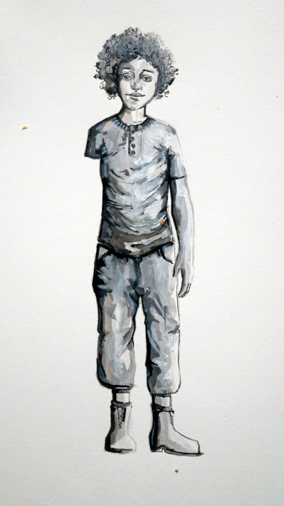 Croquis d'Omar-Jo par Alma Roccella