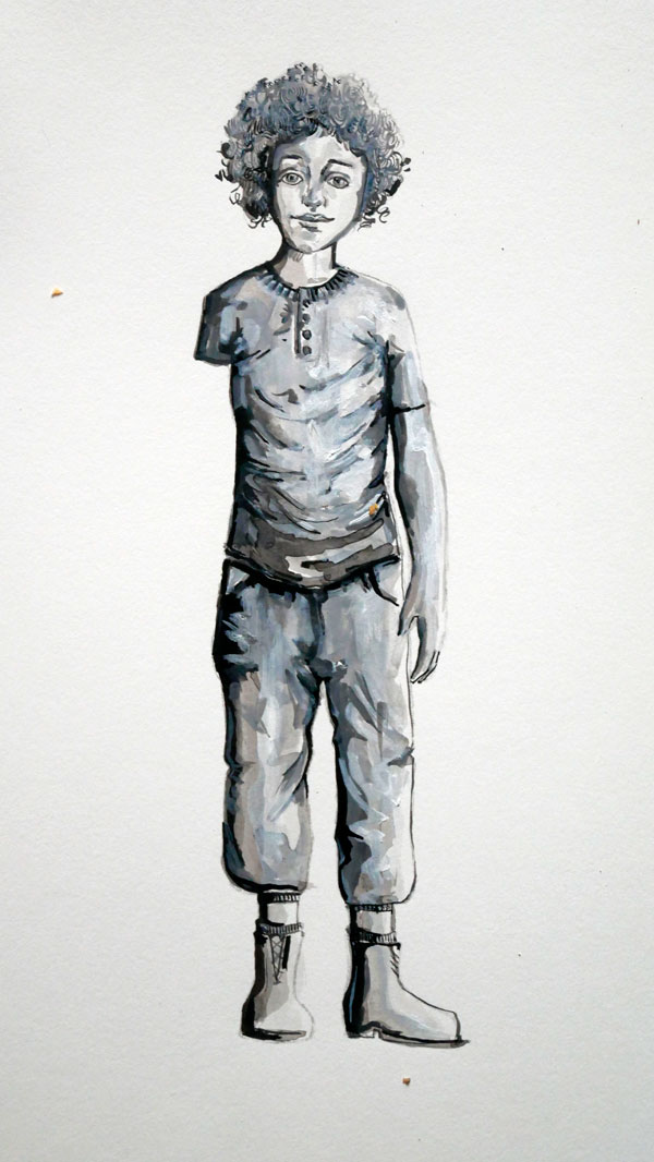 Croquis d'Omar-Jo par Alma Roccella