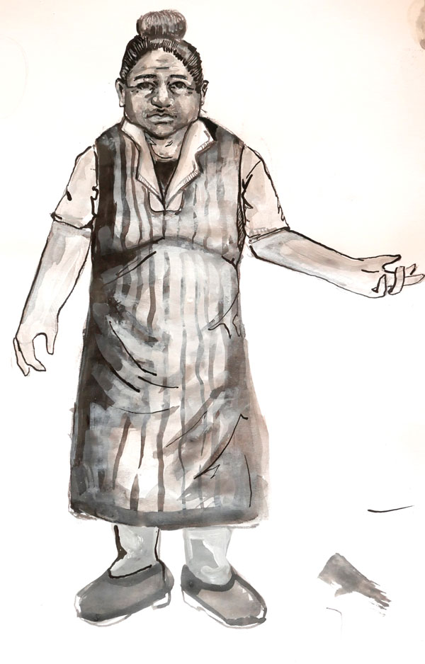 Croquis de Rosie par Alma Roccella